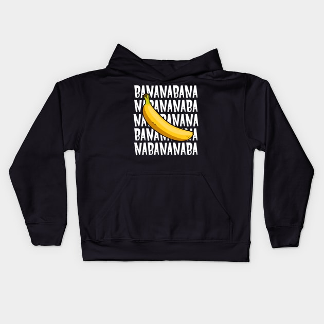 Banana on Banana Kids Hoodie by ChapDemo